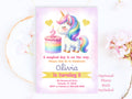 Cute Unicorn Birthday Invitation 2nd Birthday Editable Invitation Unicorn Party Invite Second Birthday Printable Invitation Template UNI2 Graphic Tee – Bold Style · Trending Graphic Apparel