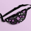 Subtle Asexual Pride Flowers Fanny Pack LGBTQ Ace Pride Flag Belt Bag All Over Print Waist Bag Bum Bag Hip Bag Crossbody Bag Tote Bag – Warm & Stylish · Great Gift For Fans