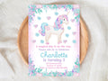 Unicorn Birthday Invitation 3 Year Old Editable Invitation 3Rd Birthday Invites Girl Birthday Invite Unicorn Party Pastel Purple Decor UNI3 Graphic Tee – Bold Style · Perfect For Daily Wear
