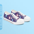 Subtle Trans Pride Flowers Sneakers Low Top Trans Men39s Trans Women39s Sneakers BlackWhite Sole Transgender Pride Flag Shoes Graphic Tee – Bold Style · High-Quality Print