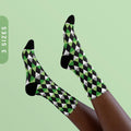 Aromantic Pride Socks Aromantic Pride Flag Triangles Sublimation Socks Aro Ace Flag Socks Aromantic Asexual Gift Ace Crew Socks Graphic Tee – Soft Feel · Great Gift For Fans