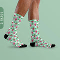 Abrosexual Pride Socks Abrosexual Flag Triangles Sublimation Socks Abro Pride Socks LGBTQ Abrosexual Gift Abrosexual Crew Socks Graphic Tee – Bold Style · Great Gift For Fans