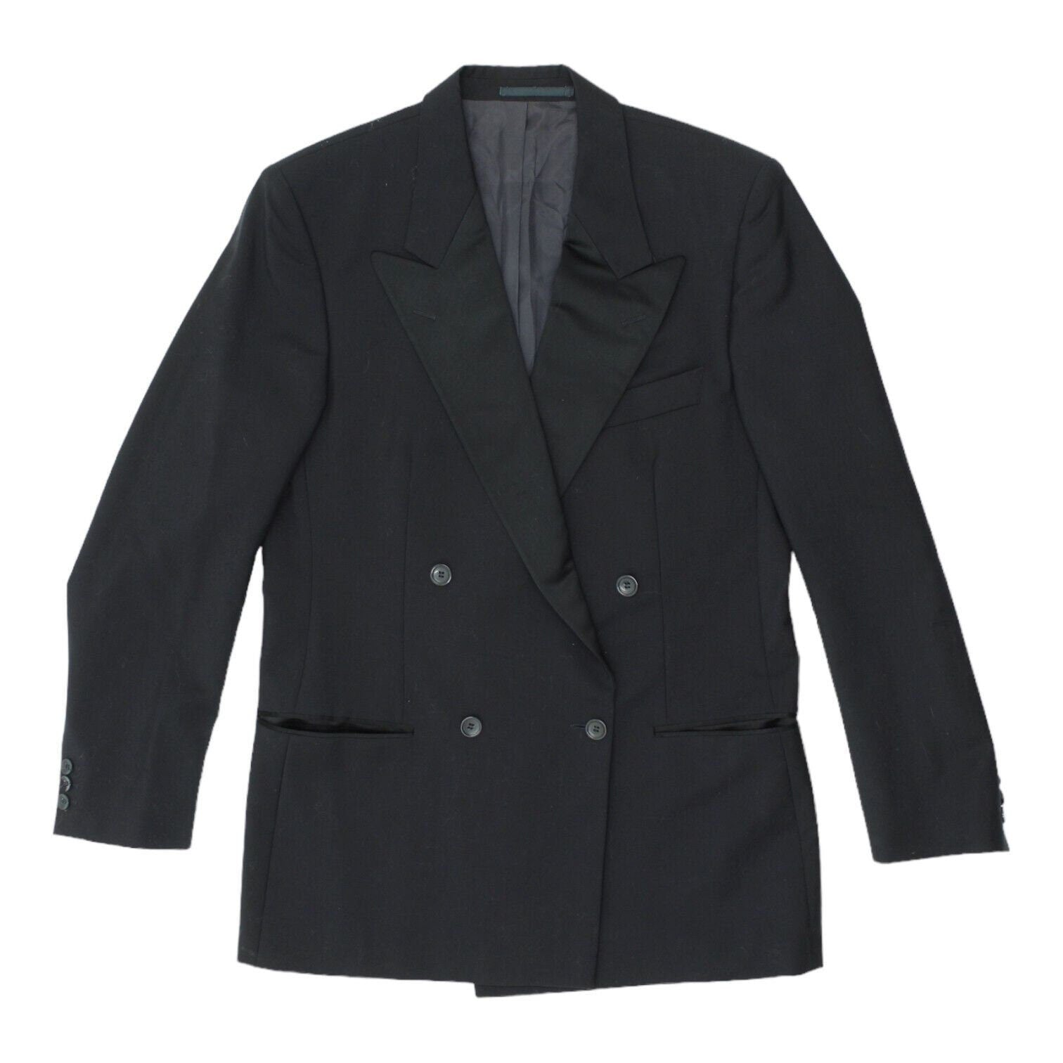 Hugo Boss Mens Double Breasted Navy Wool Mohair Blazer Jacket Vintage Designer Graphic Tee – Fan Favorite · High-Quality Print