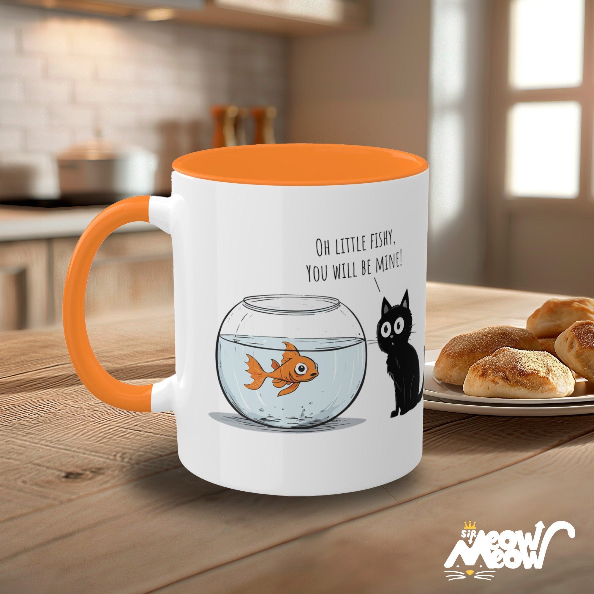 Funny Cat Mug Cat Goldfish bowl Ideal Gift for Cat Lovers Graphic Tee – Warm & Stylish · Top Pick For Any Outfit