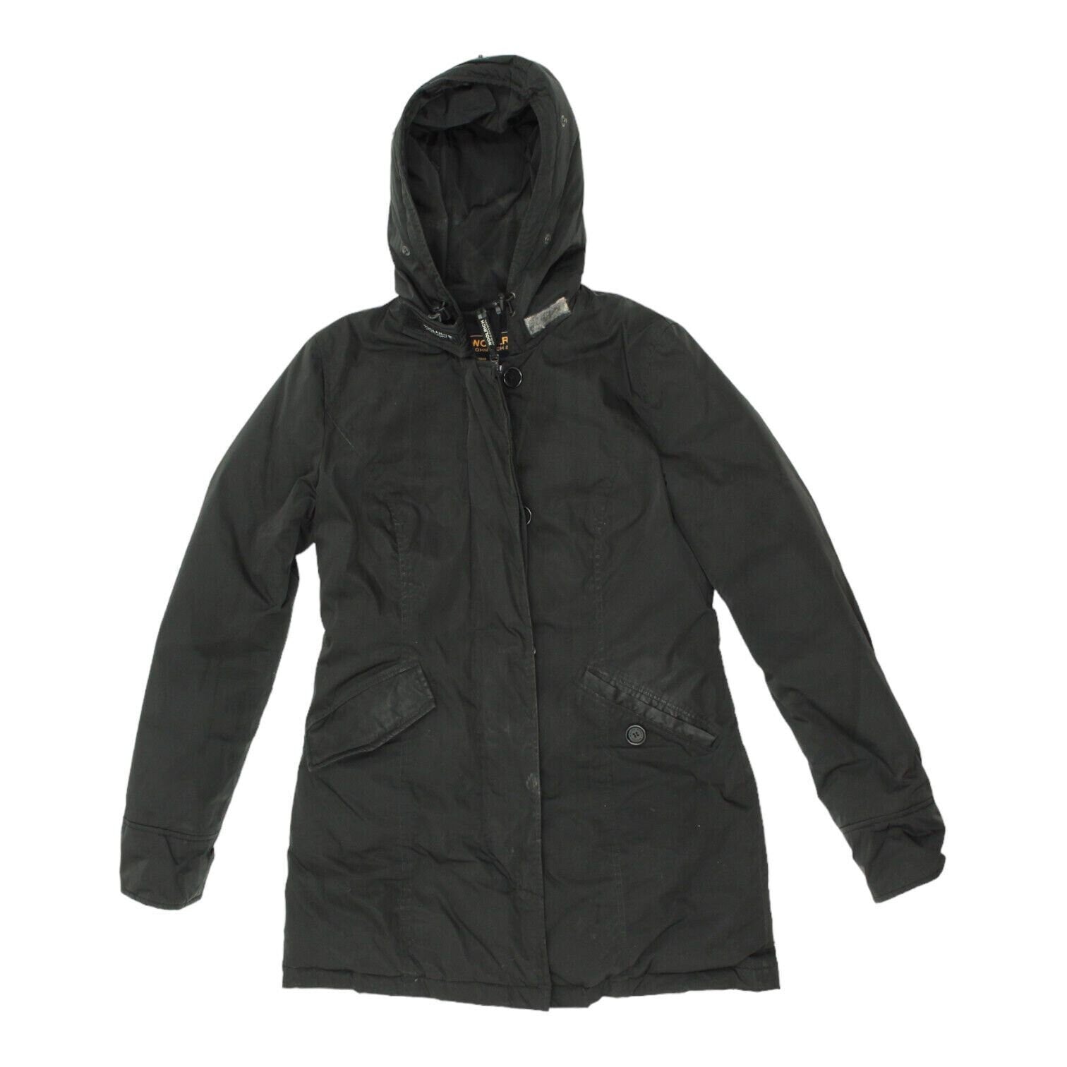 Woolrich Womens Black Zip Up Padded Coat Vintage High End Designer Hooded VTG Graphic Tee – Easygoing Wear · High-Quality Print