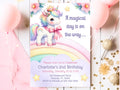 2nd Birthday Invitation Unicorn Editable Invitation Unicorn Party Invite Pastel Unicorn Invitation Template Girl Birthday Invite Second UNI1 Graphic Tee – Everyday Comfort · Top Pick For Any Outfit