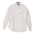 Aquascutum Mens White Pink Striped Button Down Collar Shirt Vintage Designer Graphic Tee – Everyday Comfort · Must-Have Style