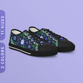 MLMGay Pride Flowers Sneakers Low Top Men39s Sneakers Black White Sole MLM Pride Flag Color Shoes Gay Pride Outfit Graphic Tee – Easygoing Wear · Perfect For Daily Wear