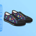 Pansexual Pride Flowers Sneakers Low Top Men39s Women39s Sneakers BlackWhite Sole Pansexual Pride Flag Colors Shoes Graphic Tee – Easygoing Wear · Perfect For Daily Wear