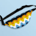 Aroace Waves Fanny Pack LGBTQ Asexual Aromantic Pride Flag Belt Bag All Over Print Waist Bag Bum Bag Hip Bag Crossbody Bag Tote Bag – Soft Feel · Great Gift For Fans