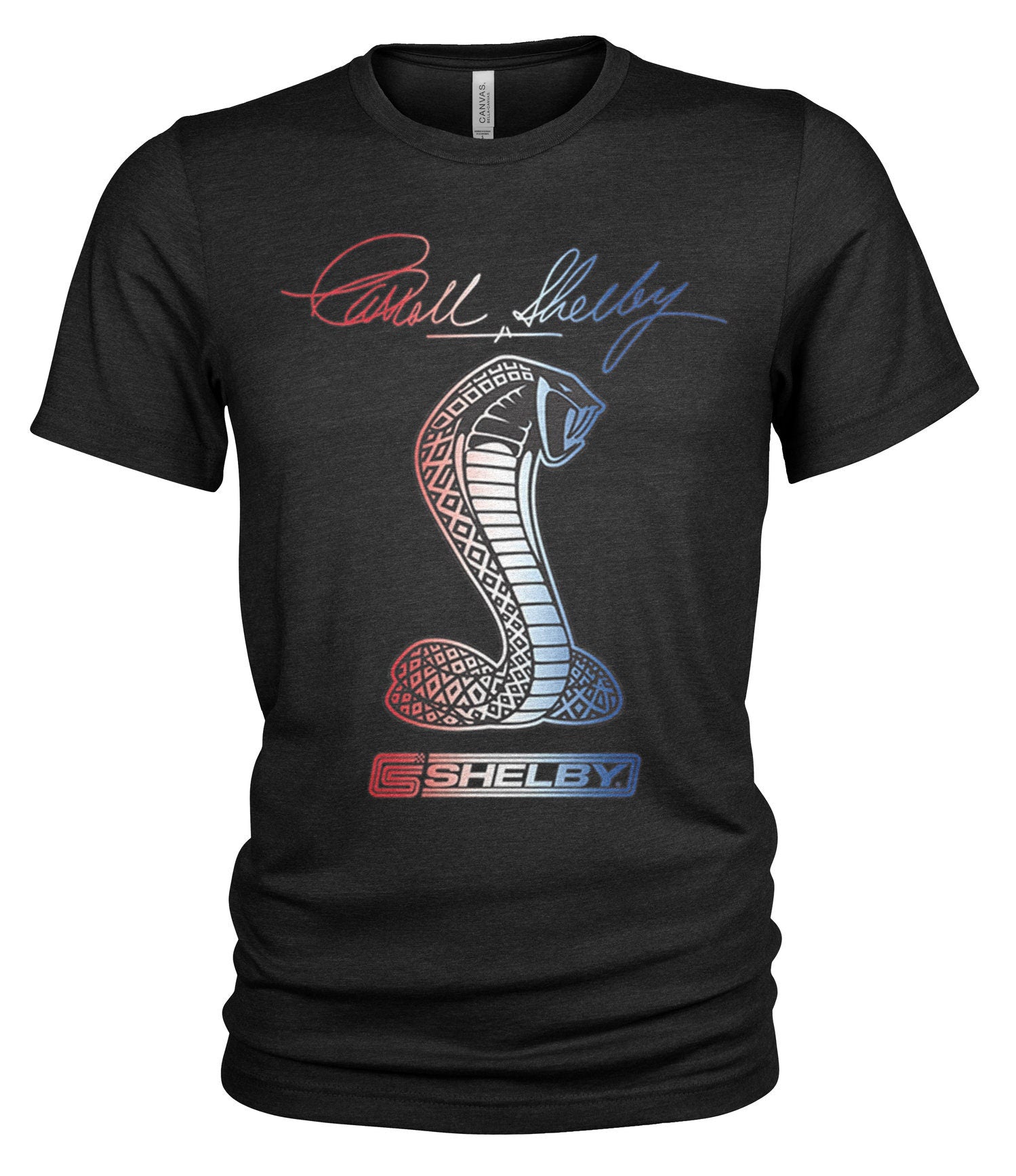 Carroll Shelby Red White Blue Supersnake Unisex T Shirt Graphic Tee – Soft Feel · Perfect For Daily Wear