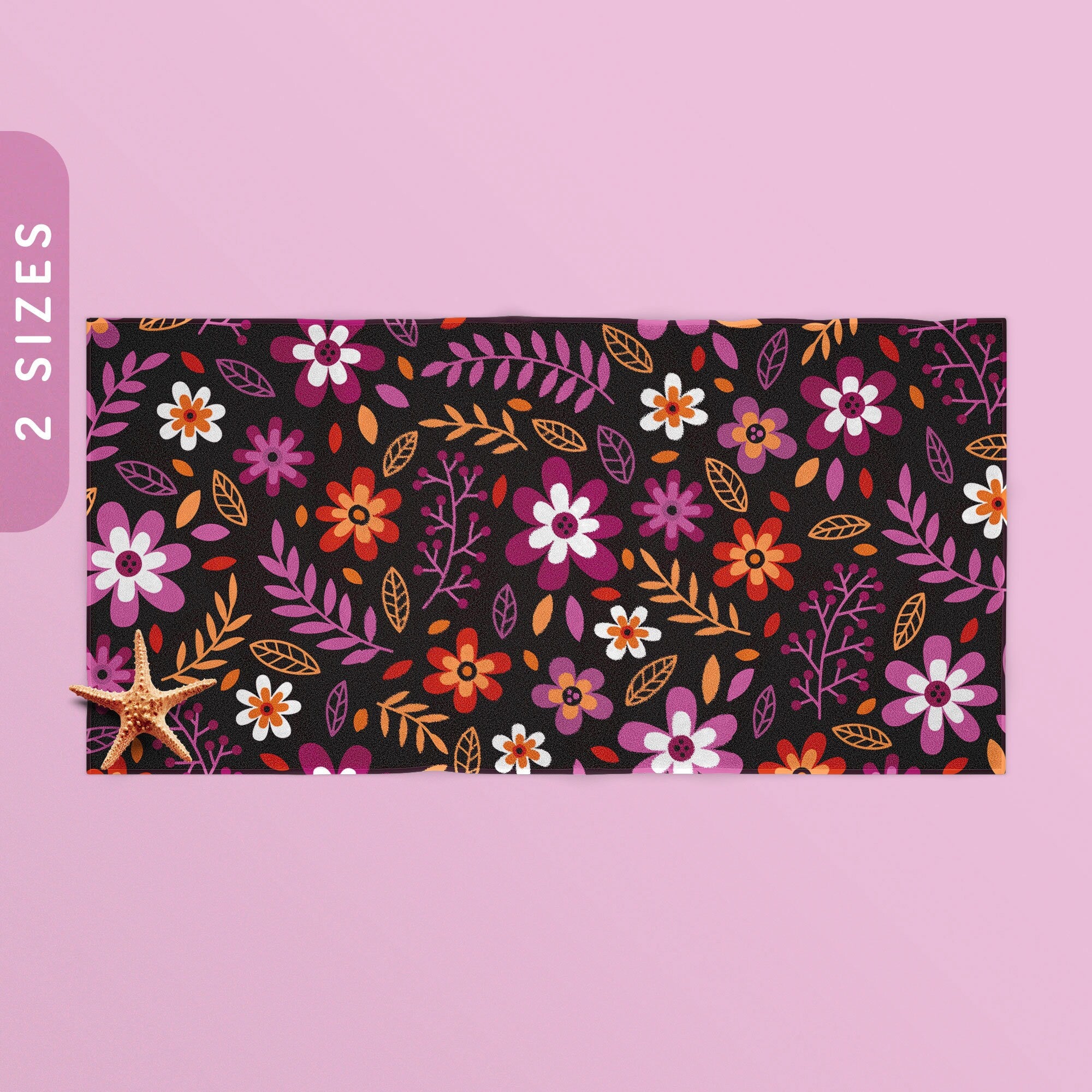 Subtle Lesbian Pride Flowers Beach Towel 30x60quot 36x72quot Beach Towel Bath Pool Towel Beach Lovers Towel Lesbian Pride Flag Towel Graphic Tee – Bold Style · High-Quality Print