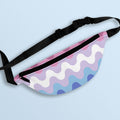 Bigender Waves Fanny Pack LGBTQ Bigender Pride Flag Belt Bag All Over Print Waist Bag Bum Bag Hip Bag Crossbody Bag Tote Bag – Premium Graphic · High-Quality Print
