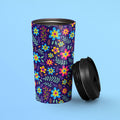 Subtle Pansexual Pride Flowers Travel Mug Stainless Steel Pansexual Tumbler Pansexual Pride Flag To Go Cup Insulated LGBTQ Thermos Graphic Tee – Bold Style · Top Pick For Any Outfit