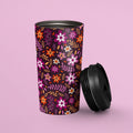Subtle Lesbian Pride Flowers Travel Mug Stainless Steel Lesbian Tumbler Lesbian Pride Flag To Go Cup Insulated LGBTQ Thermos Graphic Tee – Feel-Good Design · Trending Graphic Apparel