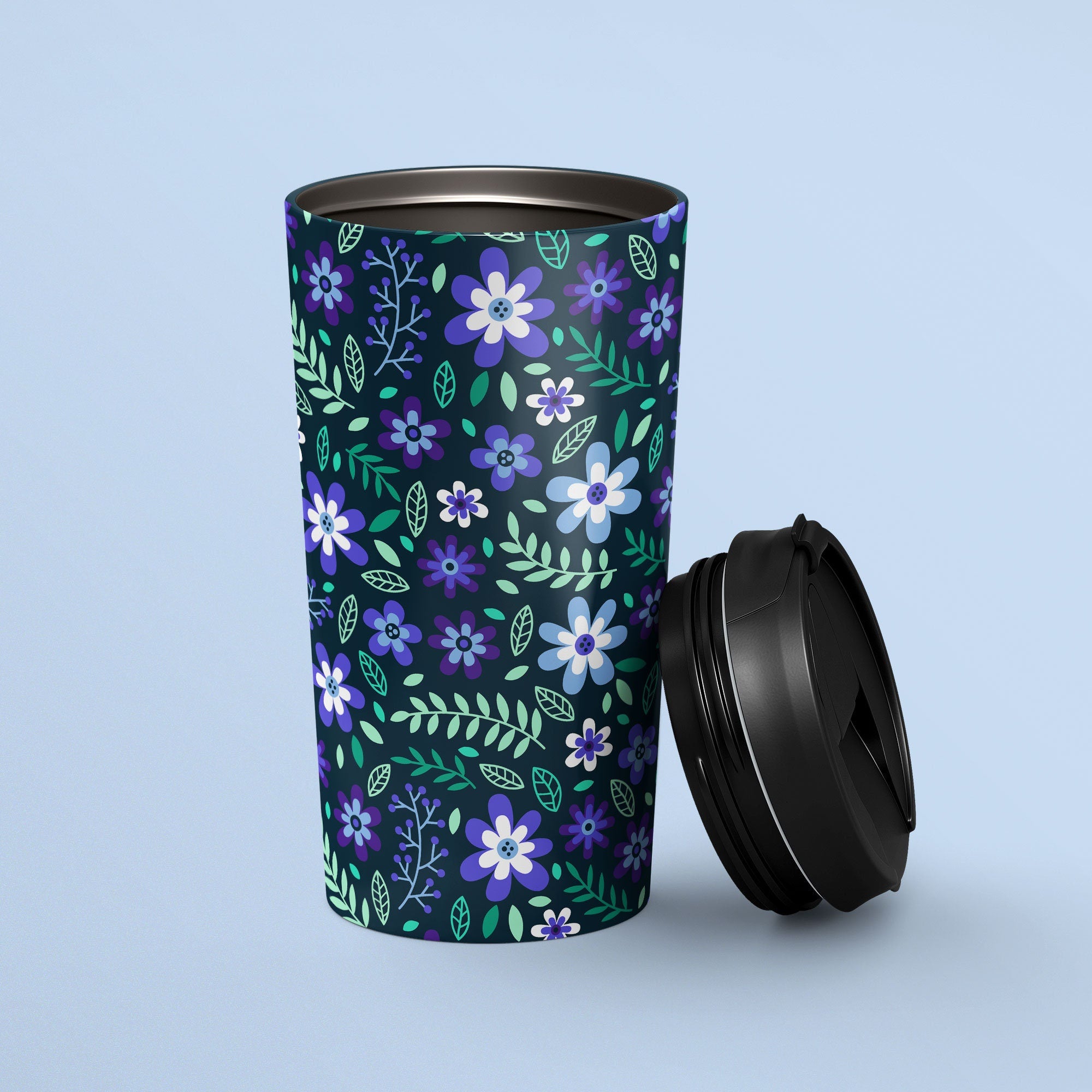 Subtle MLMGay Pride Flowers Travel Mug Stainless Steel Gay Tumbler MLM Pride Flag To Go Cup Insulated LGBTQ Thermos Graphic Tee – Aesthetic Look · Perfect For Daily Wear
