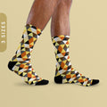 Gay Bear Pride Socks Bear Pride Flag Triangles Sublimation Socks Bear Pride Flag Socks Bear Brotherhood Gift Bear Crew Socks Graphic Tee – Fan Favorite · Must-Have Style