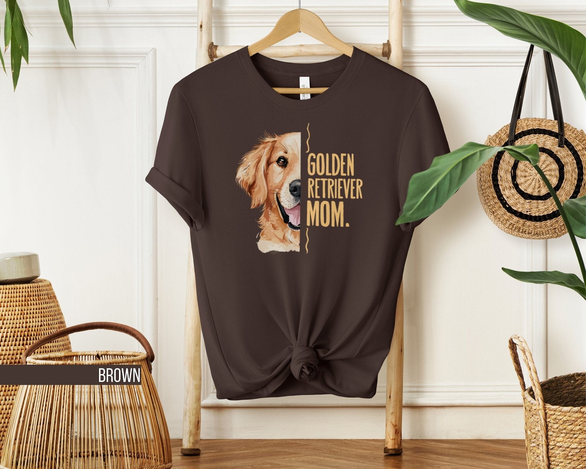 Cute Golden Retriever Mom T Shirt Dog Lover Graphic Tee Pet Owner Gift Dog Mom Apparel Gift for Her Dog Breeder Shirt Graphic Tee – Aesthetic Look · Must-Have Style