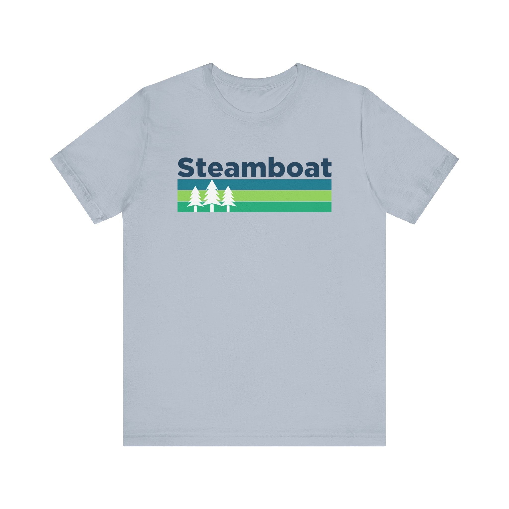 Steamboat Springs Colorado TShirt Retro Trees Unisex Steamboat Springs Shirt Personalization Available Graphic Tee – Easygoing Wear · Great Gift For Fans