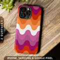 Subtle Lesbian Pride Waves Tough Case iPhone 16 Pro Max Plus 15 14 13 12 11 Samsung S24 S23 S22 S21 Google Pixel 9 8 7 6 5 Phone Graphic Tee – Premium Graphic · Must-Have Style