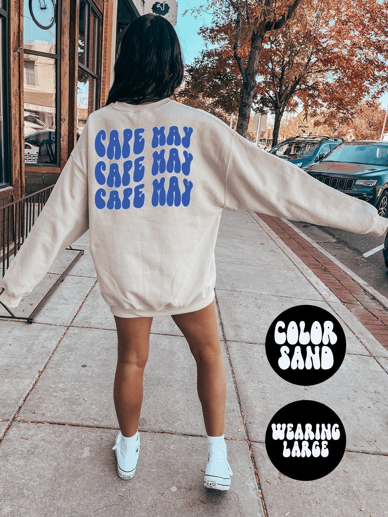 Cape May BACK PRINT Sweatshirt Gifts Crewneck Funny Sweater Shirt Jumper Men Women Him Her Sweatshirt – Fan Favorite · High-Quality Print