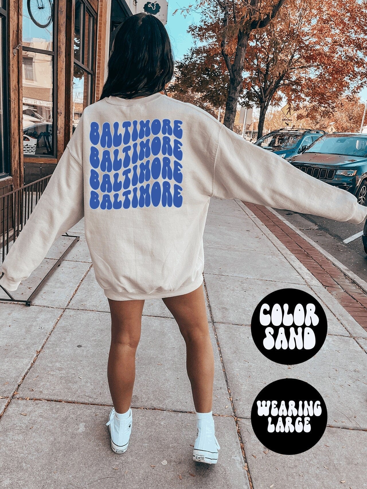 Baltimore BACK PRINT Sweatshirt Gifts Crewneck Funny Sweater Shirt Jumper Men Women Him Her Sweatshirt – Premium Graphic · Top Pick For Any Outfit