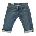Dondup Womens Long Blue Low Rise Denim Shorts Vintage High End Designer VTG Graphic Tee – Bold Style · Must-Have Style