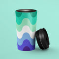 Subtle MLMGay Pride Waves Travel Mug Stainless Steel Gay Tumbler MLM Pride Flag To Go Cup Insulated LGBTQ Thermos Graphic Tee – Bold Style · Trending Graphic Apparel