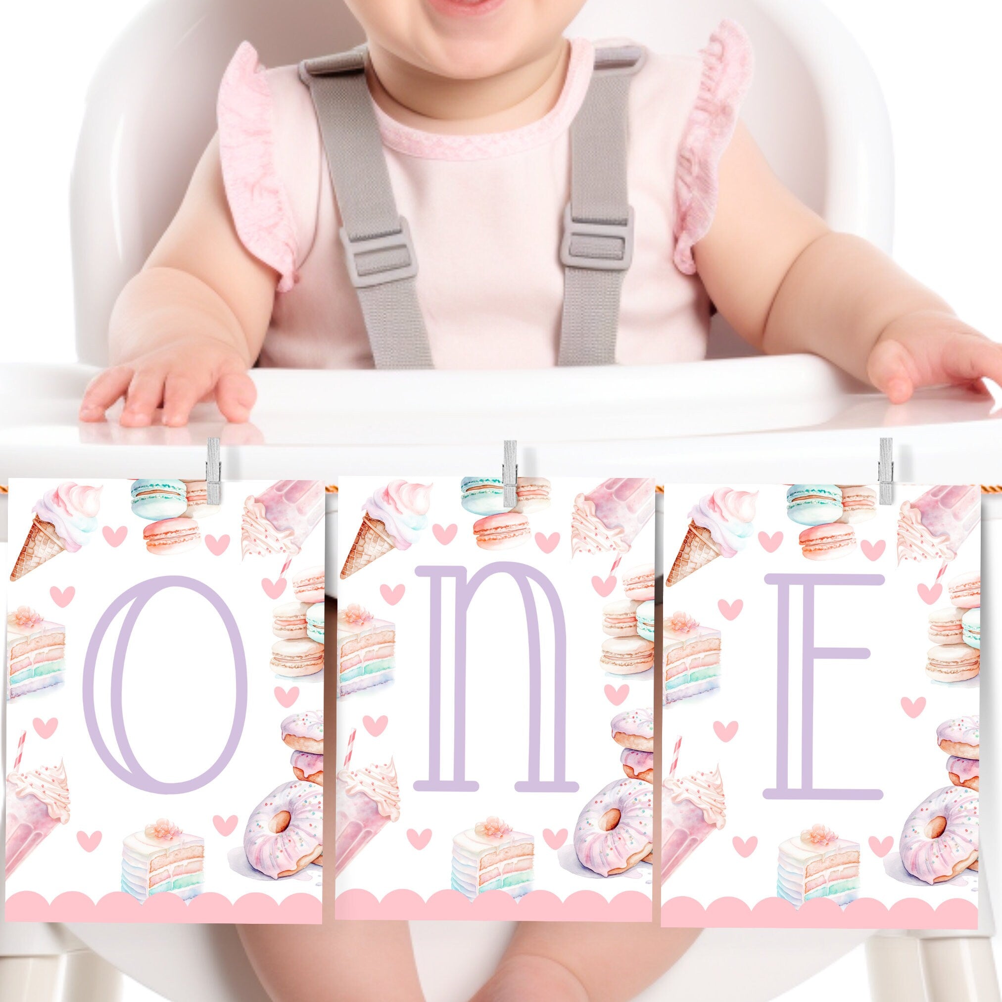 First Birthday High Chair Banner Template Sweet One Highchair Banner Girl 1st Birthday Editable Banner Bunting Banner High Chair One SWE1 Graphic Tee – Bold Style · Must-Have Style