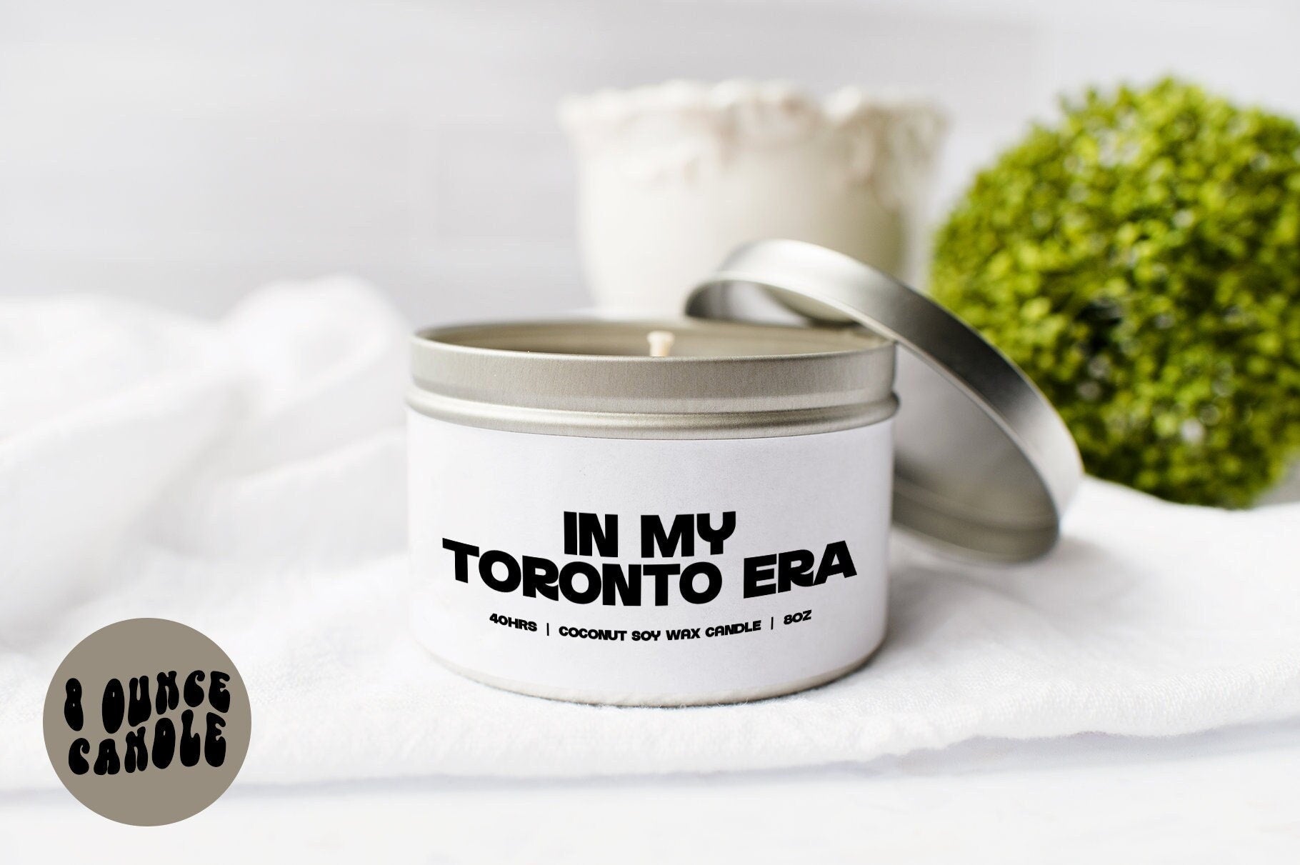 Toronto Canada Era Moving Away Candle Gifts Tin Coconut Soy Wax Scented Aromatherapy Vanilla Coffee Home Office Decor Graphic Tee – Bold Style · High-Quality Print