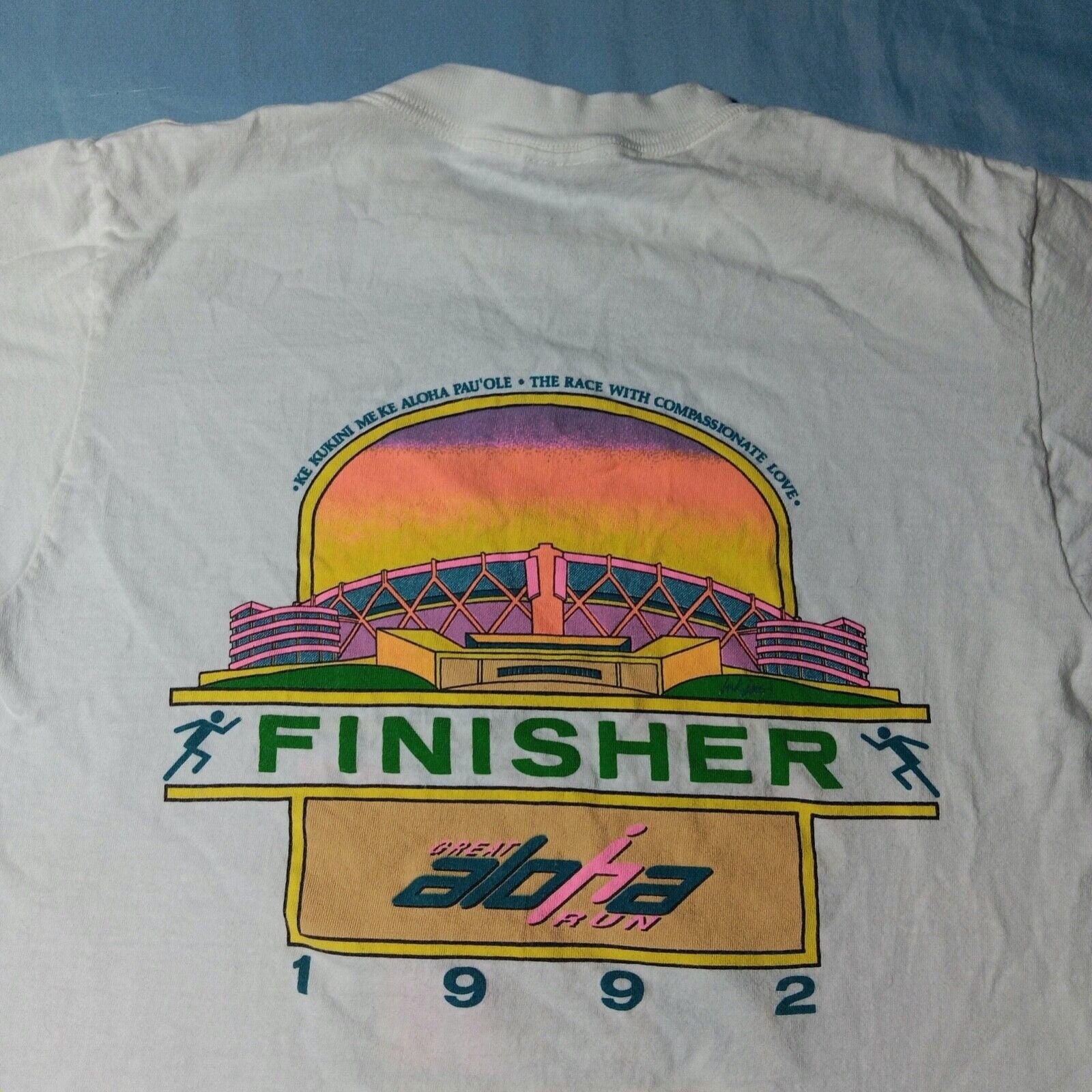 Vintage 1990s 90s 1992 Great Aloha Race Run Hawaii Hawaiian Finisher T Shirt S M Graphic Tee – Everyday Comfort · Great Gift For Fans