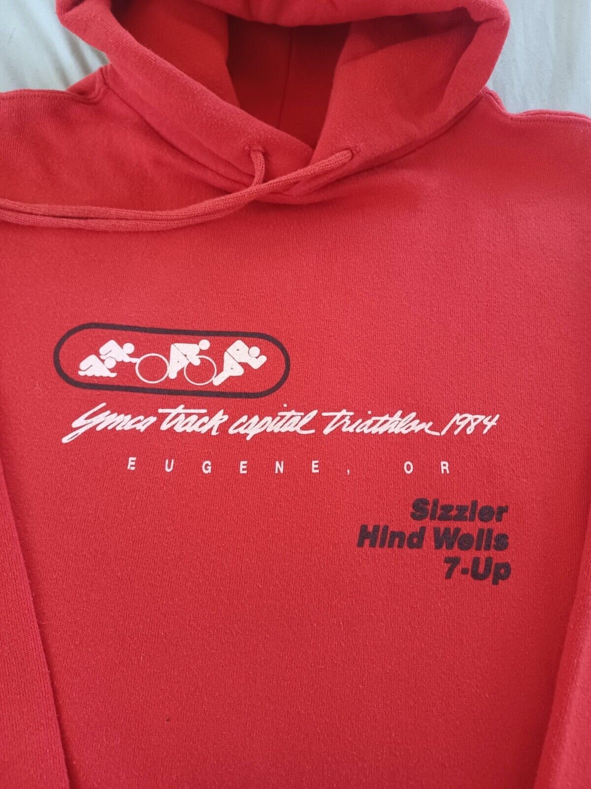 Vintage 1984 80s 1980s Eugene Oregon Triathlon Track Russell Athletic Hoodie L Hoodie – Bold Style · Perfect For Daily Wear
