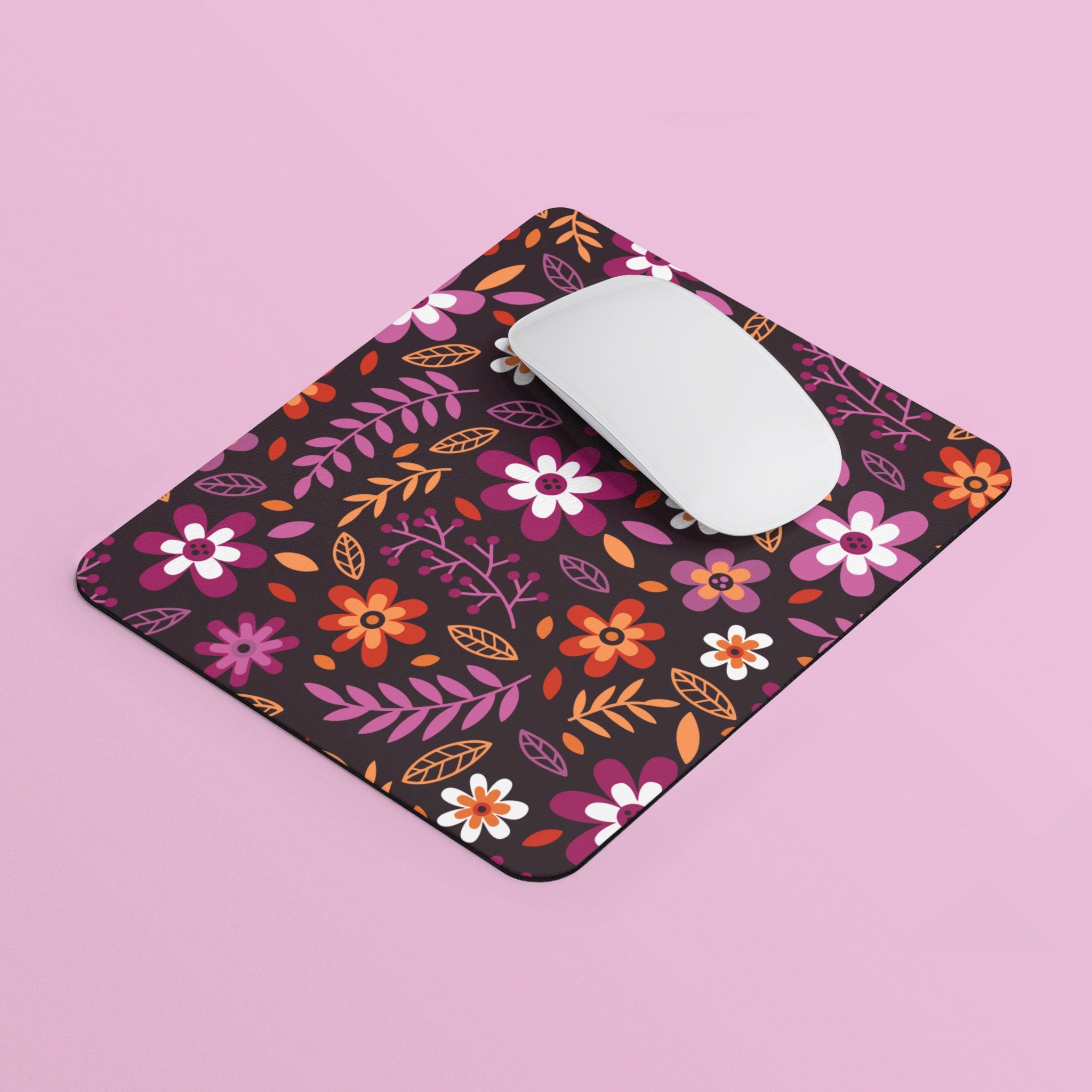 Subtle Lesbian Pride Flowers Mouse Pad Rectangle Mouse Pad Lesbian Pride Flag Mouse Pad LGBTQ Mousepad Home Office Gift Graphic Tee – Fan Favorite · Trending Graphic Apparel