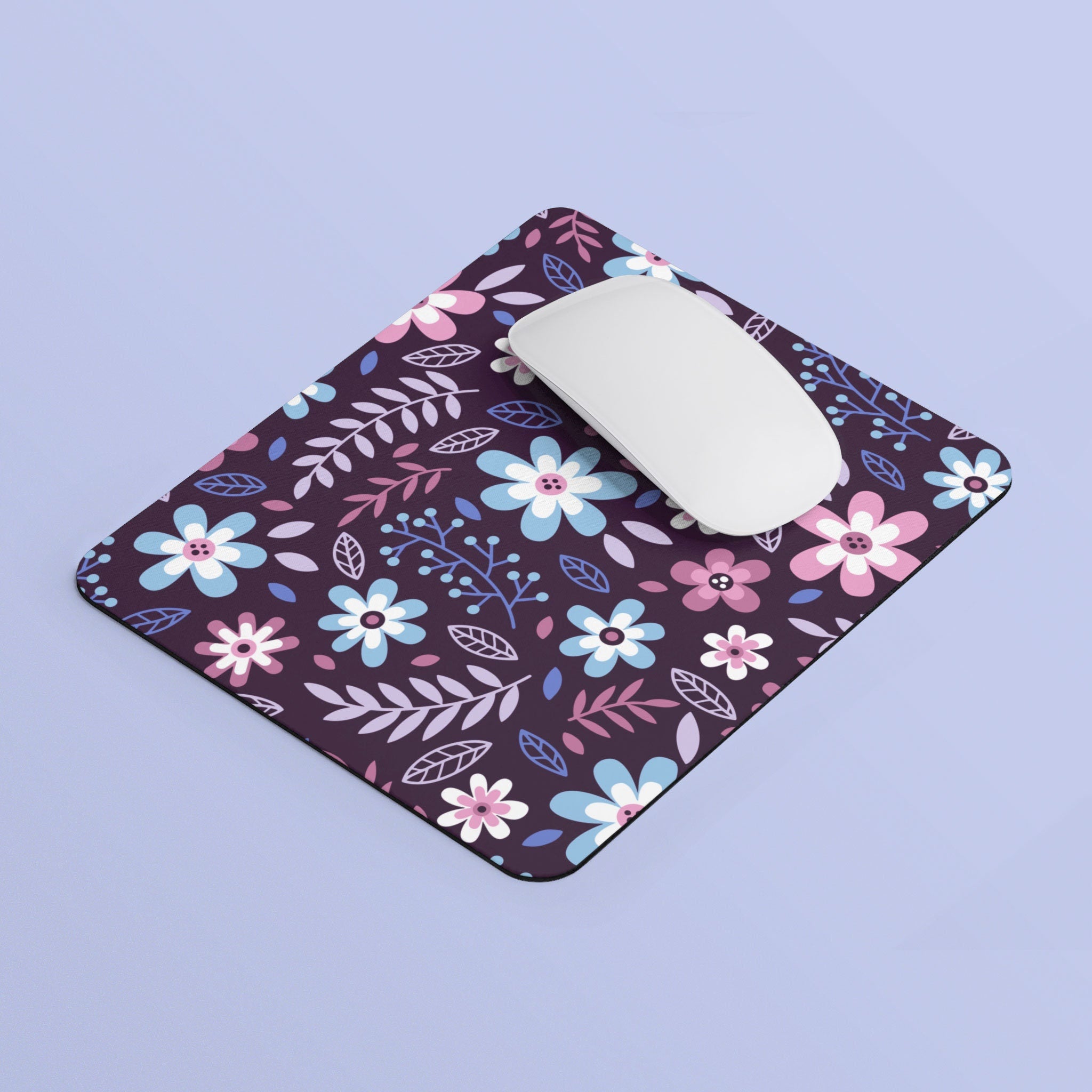Subtle Bigender Pride Flowers Mouse Pad Rectangle Mouse Pad Bigender Pride Flag Mouse Pad Bigender Flag Mousepad Home Office Gift Graphic Tee – Feel-Good Design · High-Quality Print