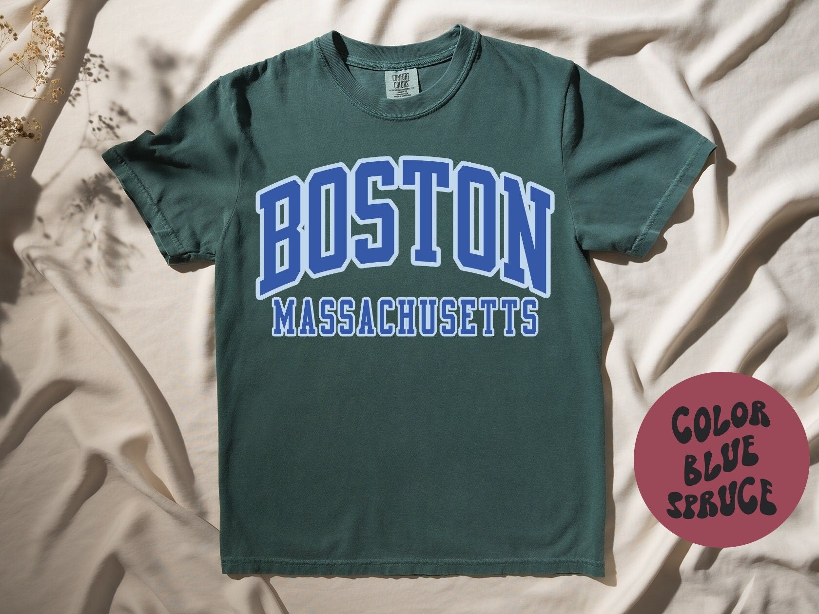 Boston Massachusetts Moving Trip Vacation Shirt Gifts COMFORT COLORS Tshirt Crew Neck Tee Crewneck Short Sleeve Men Women Graphic Tee – Easygoing Wear · Top Pick For Any Outfit