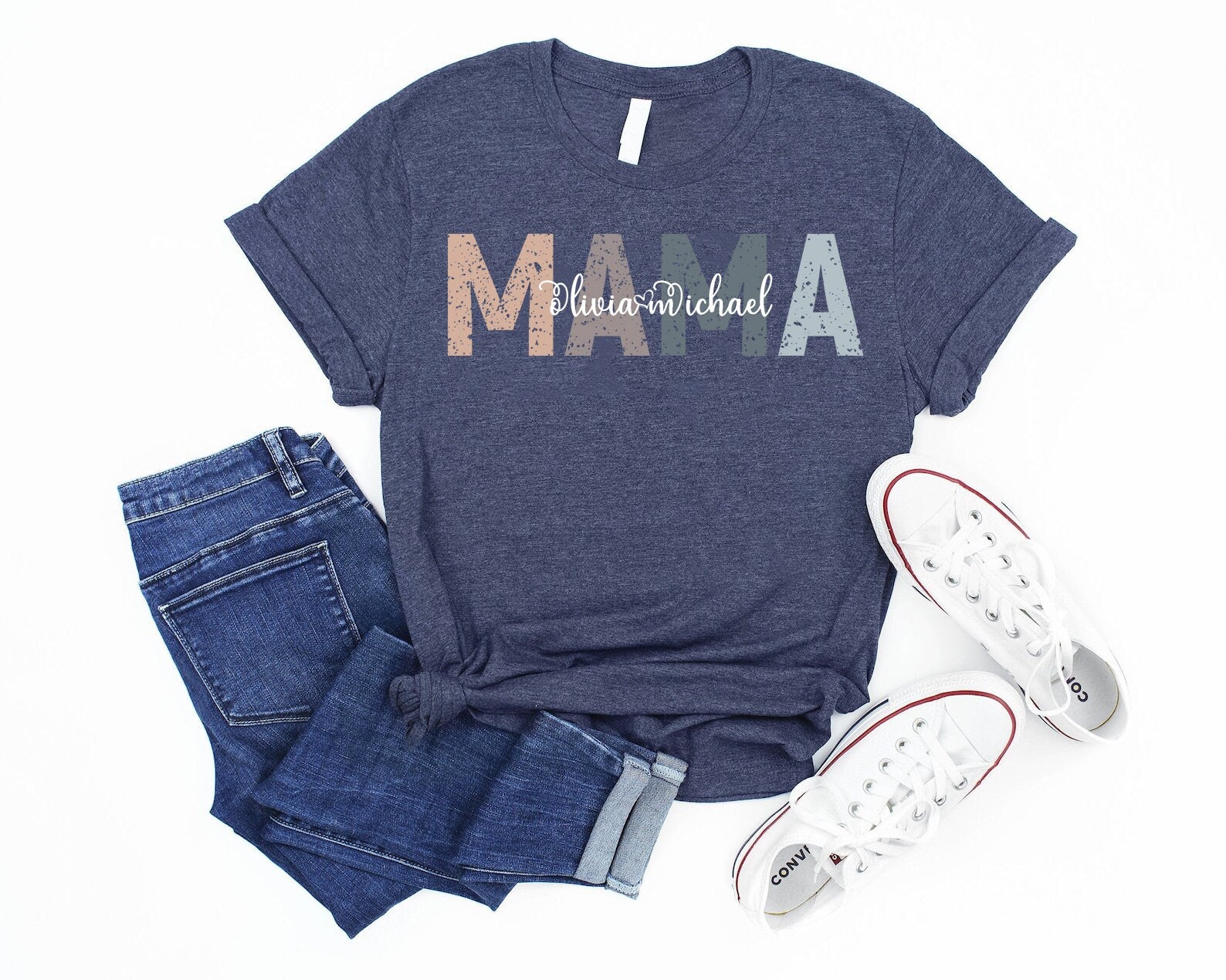 Custom Mama Shirt With Names Custom Mom Shirt Mother39s Day Shirt Mama With Children Names Tee Gift for Mom on Mothers Day New Mom Gifts Graphic Tee – Everyday Comfort · Great Gift For Fans
