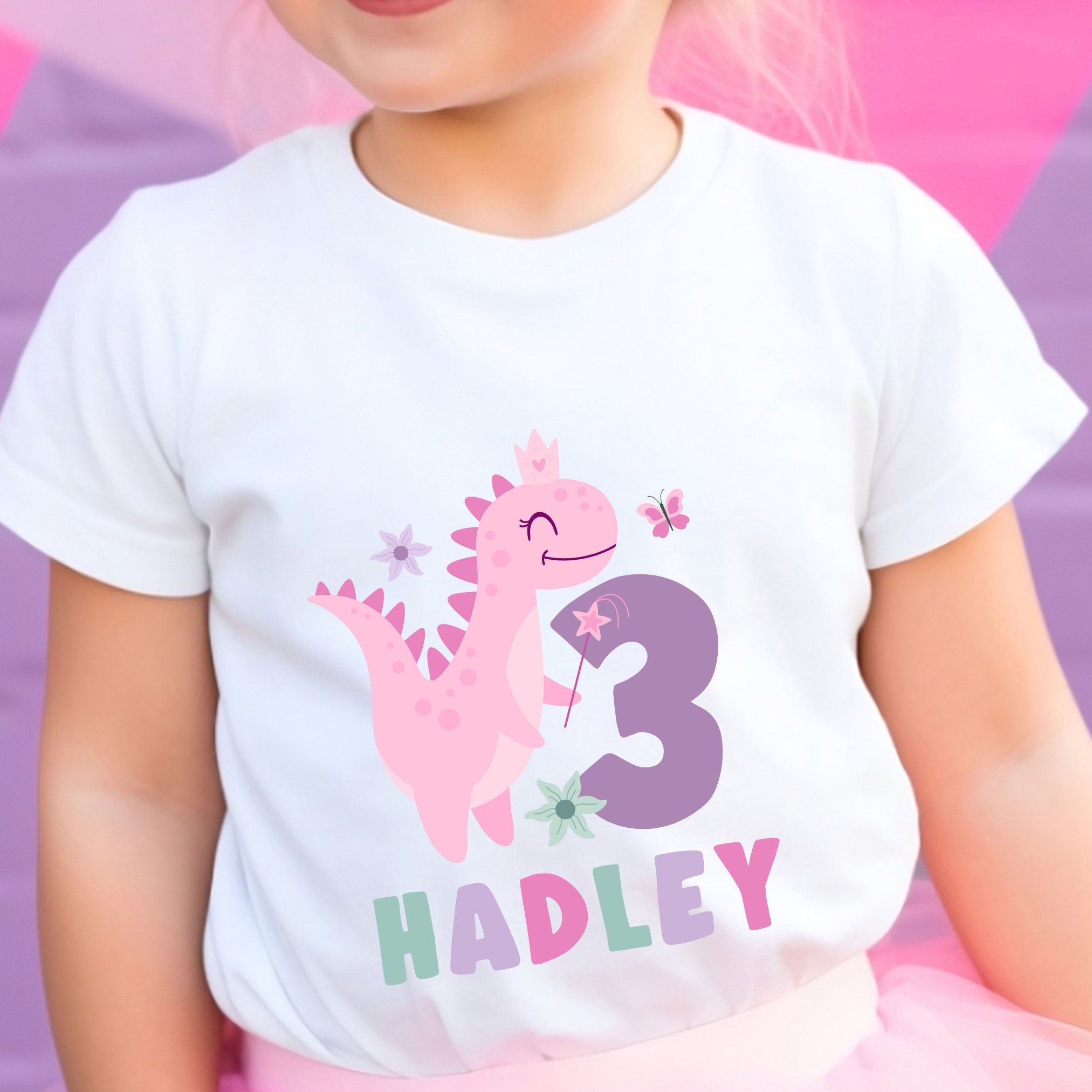 Pink Dinosaur Birthday Shirt Girl Dinosaur Shirt 3rd Birthday Shirt Personalized Shirt Girl Dino Shirt Three Rex Shirt Girl Third Birthday Graphic Tee – Easygoing Wear · Trending Graphic Apparel