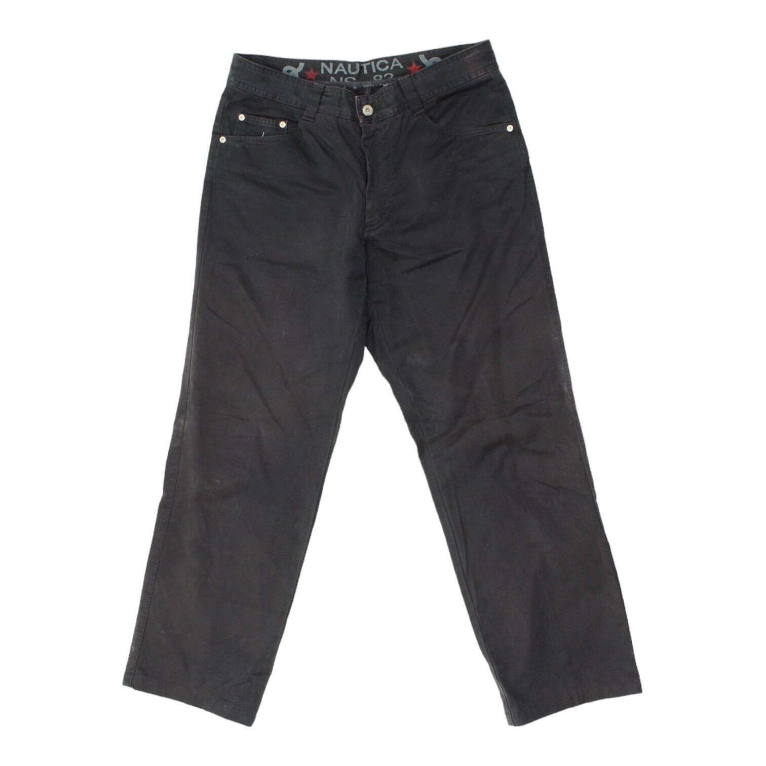 Nautica Mens Dark Navy Blue Chino Trousers Vintage Casual Designer Jeans VTG Graphic Tee – Aesthetic Look · Trending Graphic Apparel