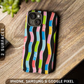 Subtle Queer Pride Ribbons Tough Case iPhone 16 Pro Max Plus 15 14 13 12 11 Samsung S24 S23 S22 S21 Google Pixel 9 8 7 6 5 Phone Graphic Tee – Fan Favorite · Must-Have Style
