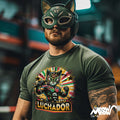 Wrestling Cat Shirt El Gato Luchador T Shirt Lucha Libre Inspired Mexican Wrestler Cat Graphic Tee – Easygoing Wear · High-Quality Print
