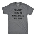 I39m Just Here To Embarrass My Kids Workout Shirt Mens Funny Shirt Funny Gym Shirt Dad Shirts Fathers Day Gift Funny Shirts For Dad Graphic Tee – Aesthetic Look · Must-Have Style