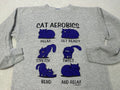 Vintage 1990s 90s Cat Aerobics Cartoon Comic Comedy Satire Pet Sweatshirt M Sweatshirt – Cozy Vibes · Perfect For Daily Wear