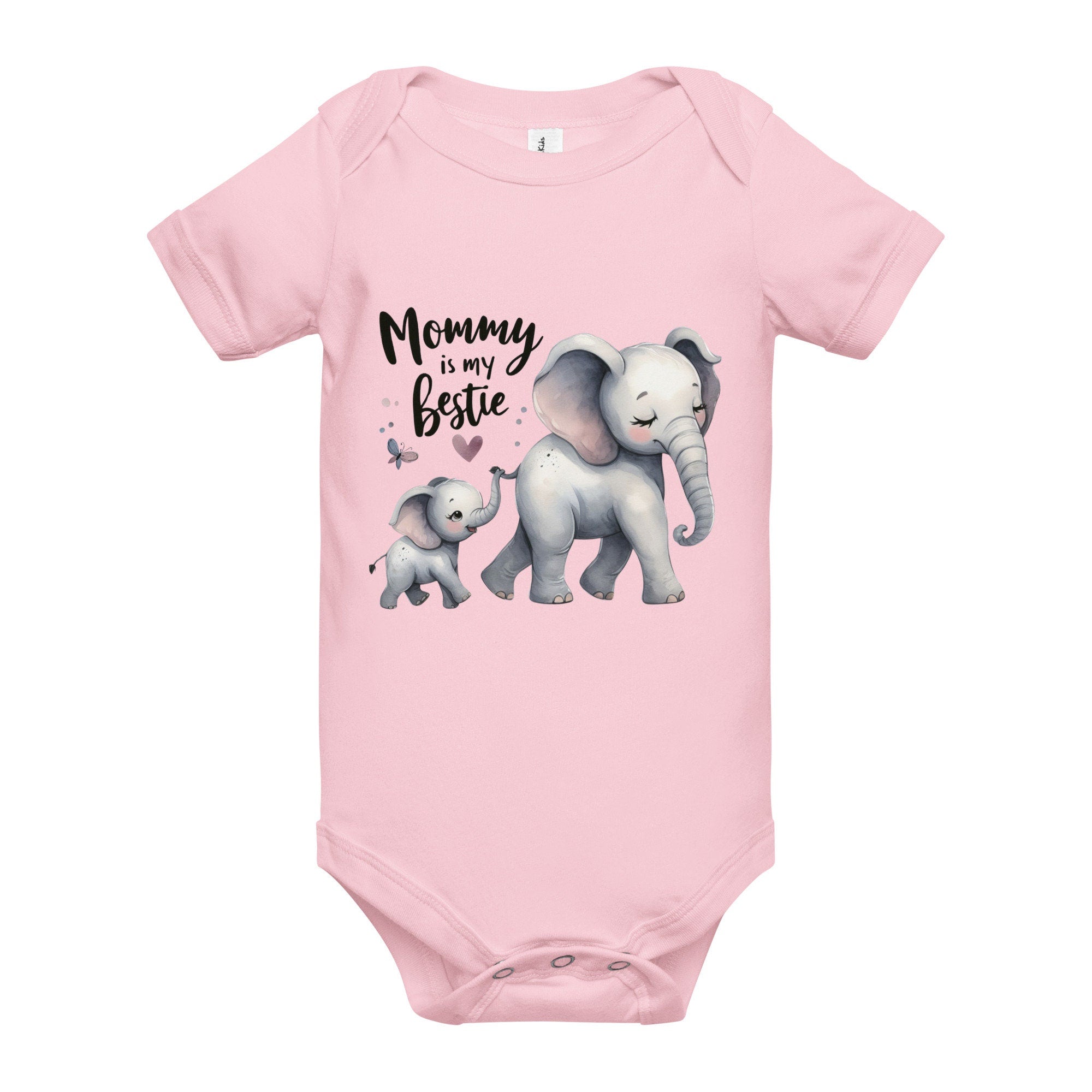 Mommy Is My Bestie Baby short sleeve one piece Graphic Tee – Premium Graphic · Top Pick For Any Outfit