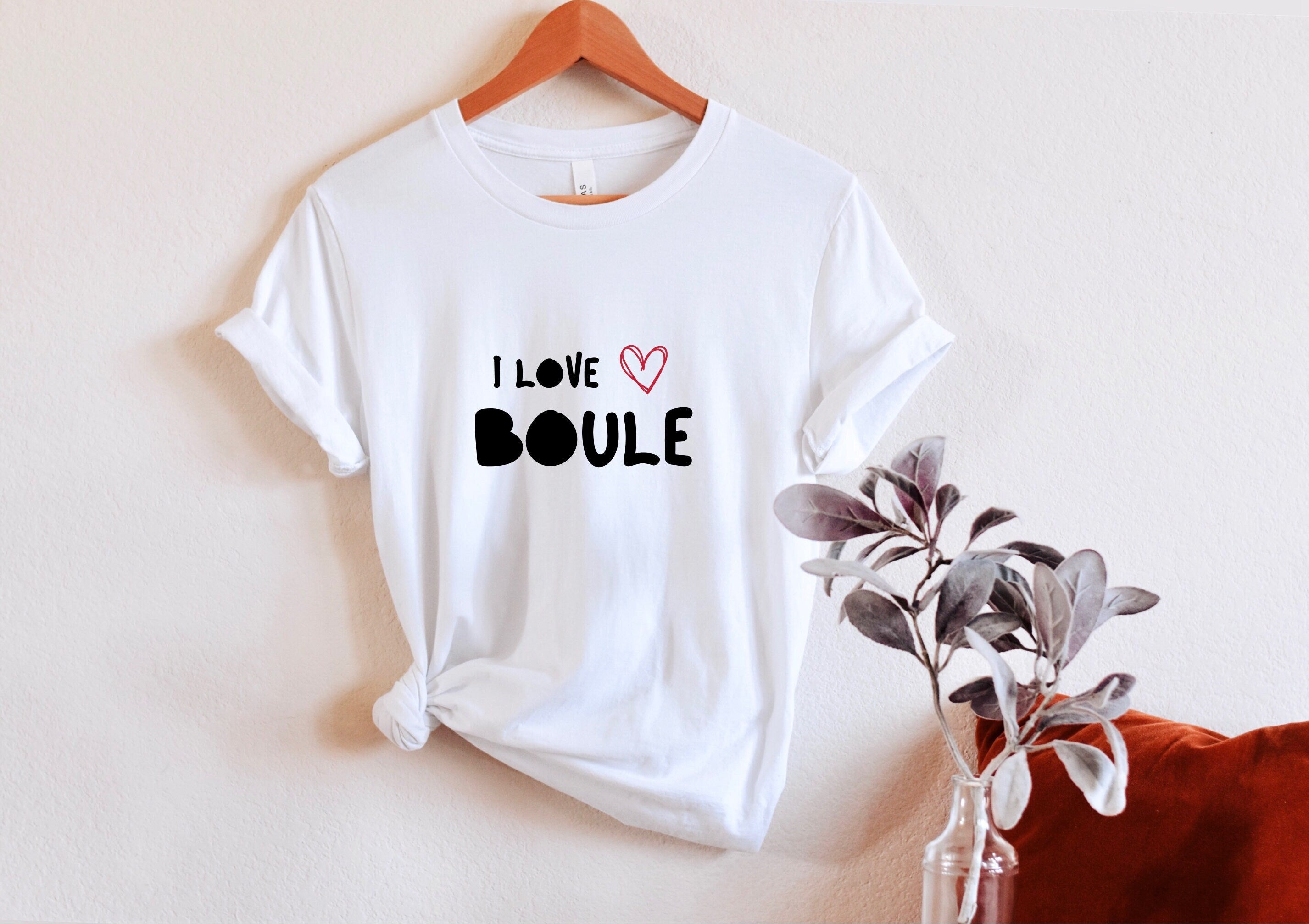 I love Boule T Shirt Classic French Petanque Tee Casual Sports Apparel Gift for Bocce Fans Boule Shirt Boule Lover Shirt Graphic Tee – Feel-Good Design · Perfect For Daily Wear