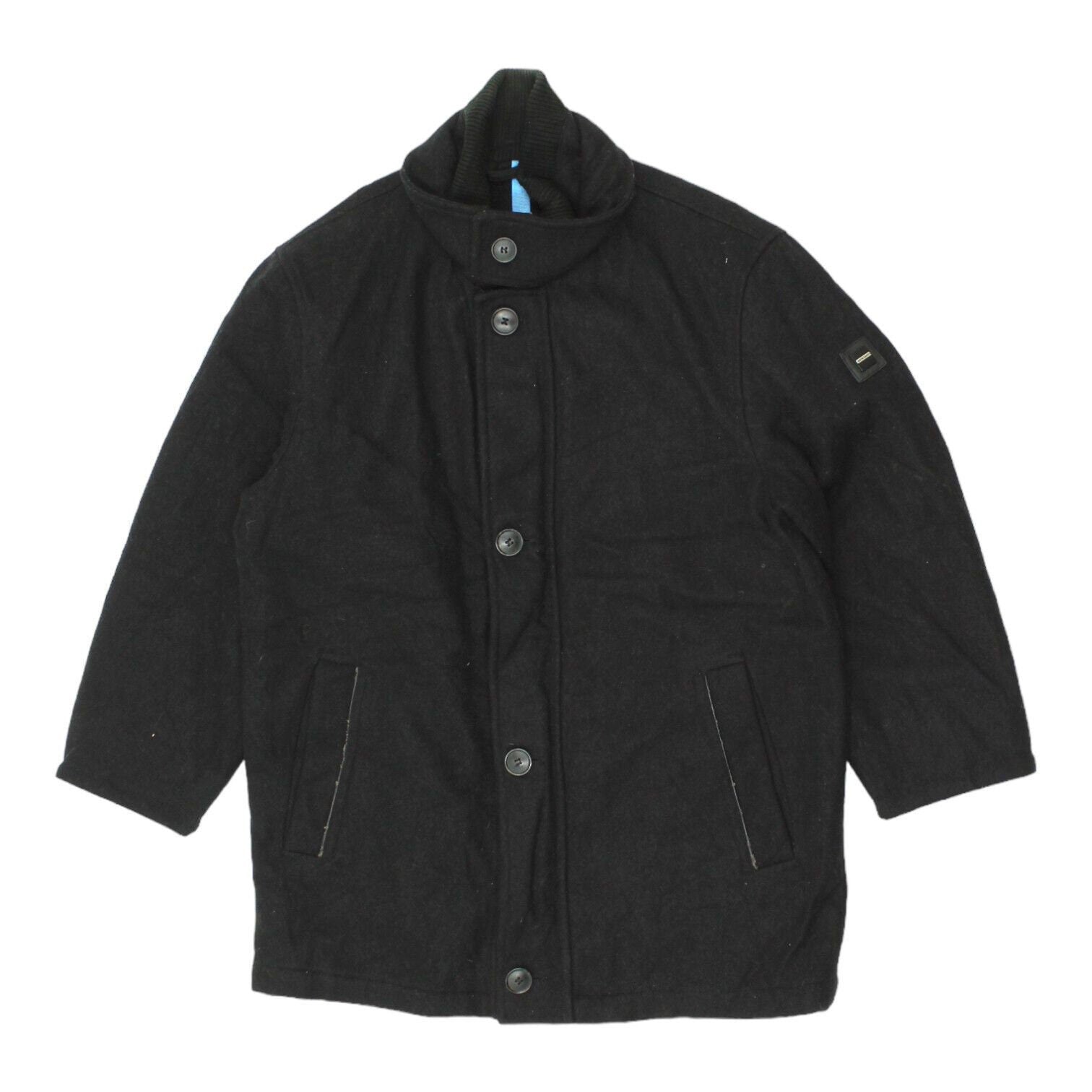 Pierre Cardin Mens Black Button Up Coat Vintage High End Luxury Designer VTG Graphic Tee – Warm & Stylish · Must-Have Style