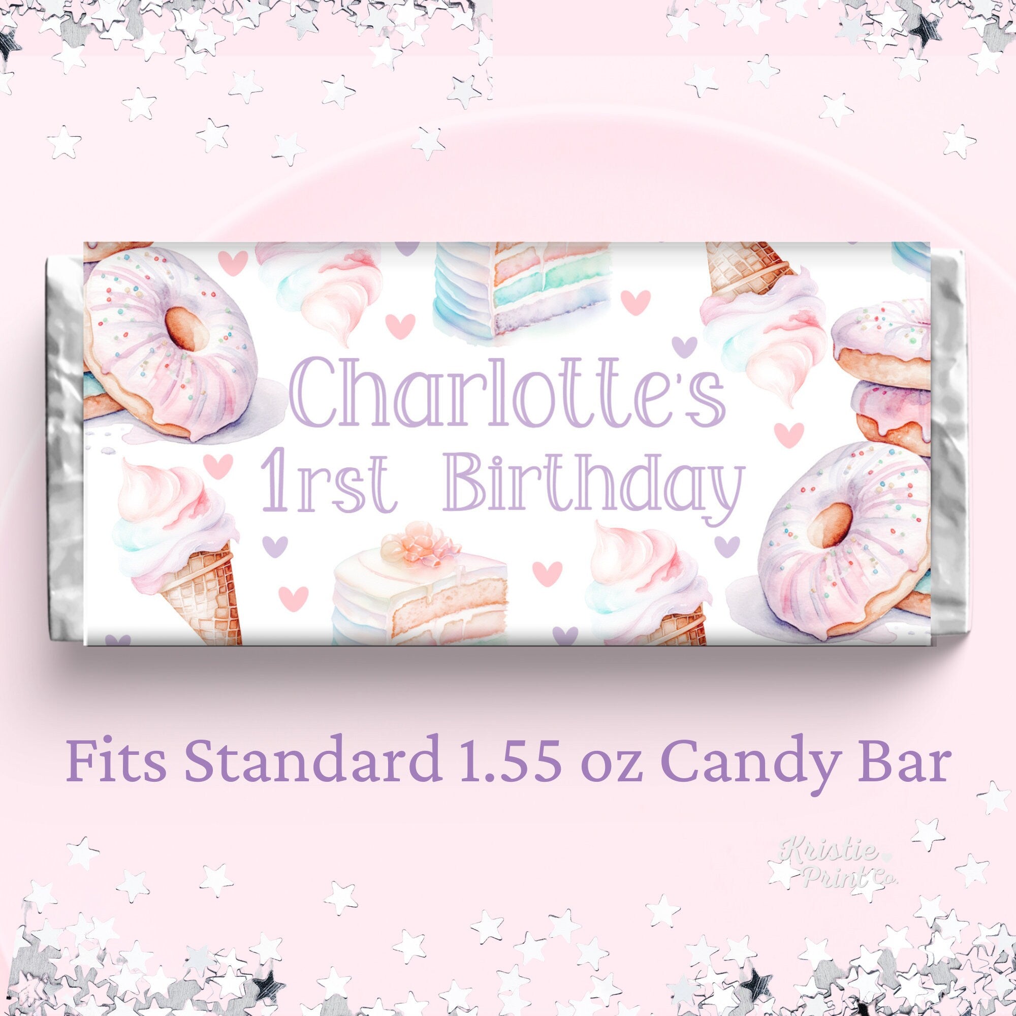 Girl Birthday Candy Wrappers Sweet One Birthday Party Favor Girl 1St Birthday Decor Candy Bar Wrapper for Birthday First Birthday Favor SWE1 Graphic Tee – Warm & Stylish · Trending Graphic Apparel