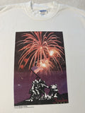 Vintage 2000s Y2K 2001 Freedom Iwo Jima Marine Memorial American Flag T Shirt L Graphic Tee – Premium Graphic · Must-Have Style