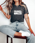 Travel Queen Shirt Travel Style Women39s Top Gift For Travel Queen Travel Themed Apparel Inspirational Travel Shirt World Explorer Shirt Graphic Tee – Aesthetic Look · High-Quality Print