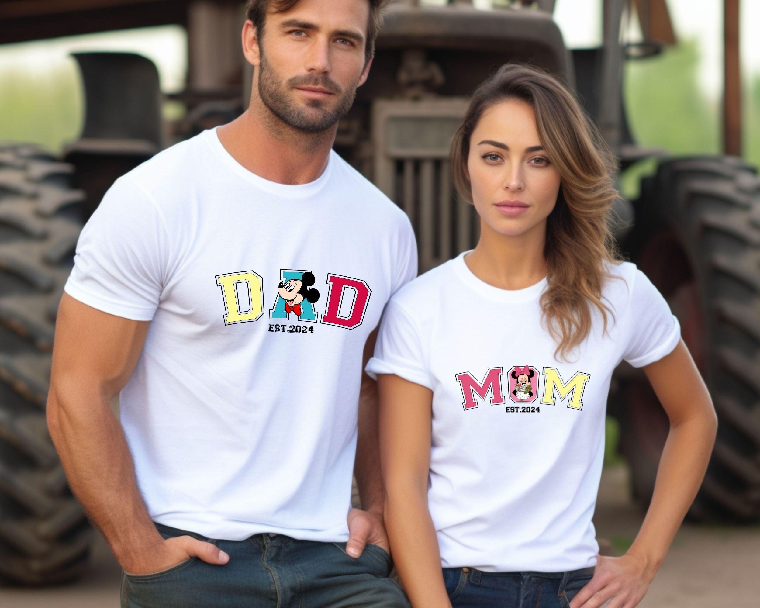 Disney Mom Dad Shirt Disney Mama Shirt Disney Mommy Daddy Shirt Disney Mom Dad Shirt Disney Mom Gift Mickey Dad Shirt Minnie Mom Shirt Graphic Tee – Everyday Comfort · Top Pick For Any Outfit
