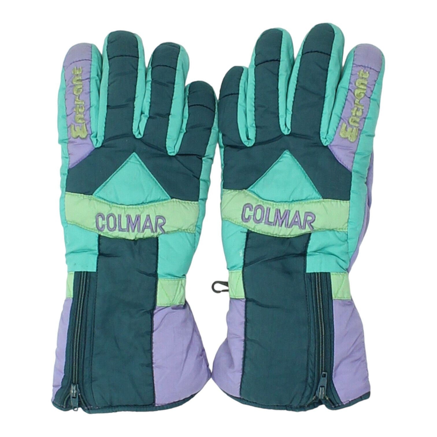 Colmar Entrant Womens Purple Green Ski Gloves Vintage Designer Winter VTG Graphic Tee – Bold Style · High-Quality Print